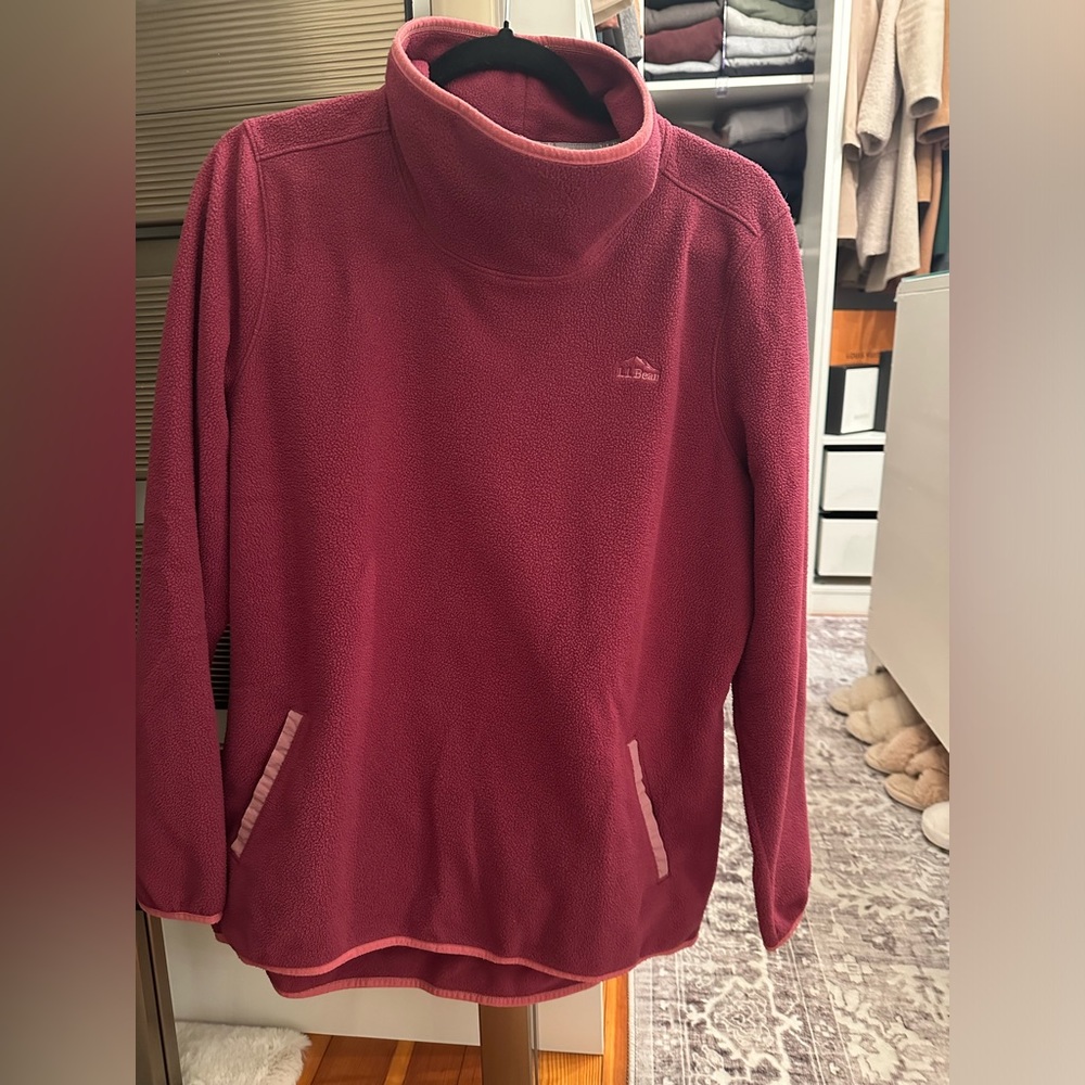 LLBean pullover funnel neck